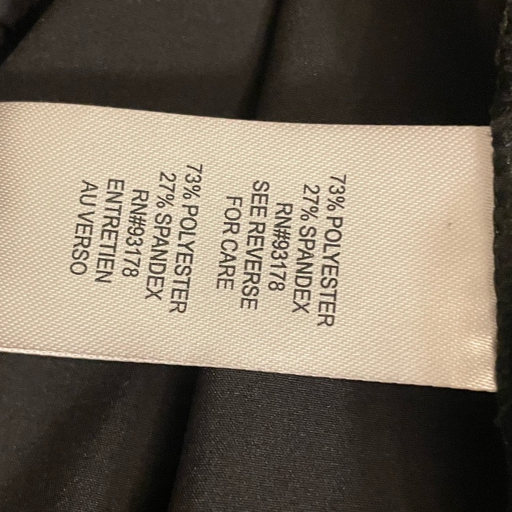 Tahari Classic High Rise Elastic Waist Belted Black Pull on Pants NWOT SMALL - Picture 7 of 8